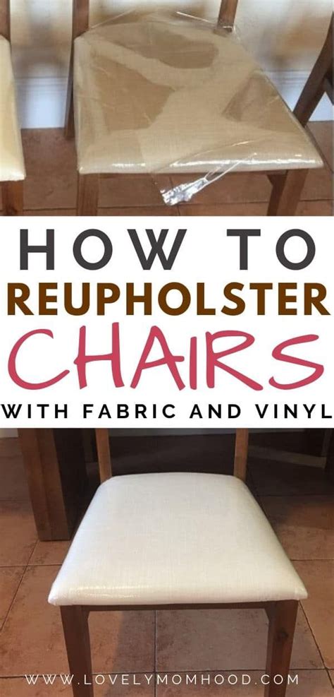 How To Reupholster Dining Chairs With Fabric And Vinyl Tutorial Artofit