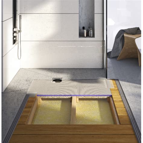 Wet Room Shower Tray Wooden Floor Floor Roma