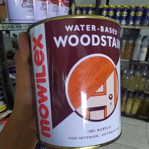 Jual Mowilex Woodstain Cat Pelapis Kayu Premium Liter Shopee Indonesia