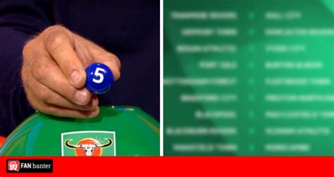 Carabao Cup First Round Draw Live And In Full Fan Banter