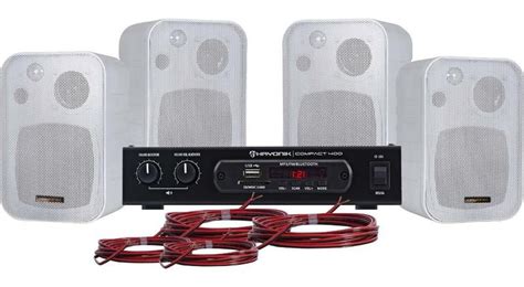 Kit Som Ambiente Ambience 4000 Receiver E 4 Caixas Hayonik Caixas De