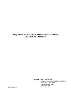 Fillable Online ACQUISITIONS AND DISPOSITIONS OF ASSETS OF Fax Email