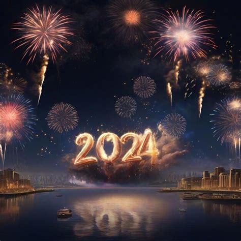 Premium Photo | Beautiful new year 2024 fireworks