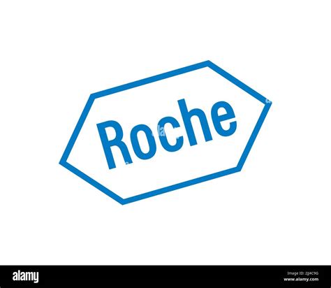 Hoffmann La Roche, gedrehtes Logo, Weisser Hintergrund Stock Photo - Alamy