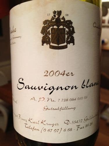 Franz Karl Kruger Gutsabf Llung Sauvignon Blanc Vivino Us