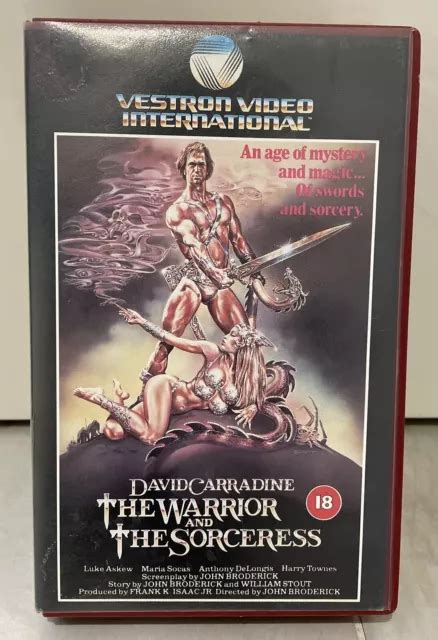 The Warrior And The Sorceress 1984 Vhs Tape V Rare Big Box Rental