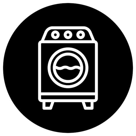 Premium Vector Washing Machine Vector Icon Design Illustration