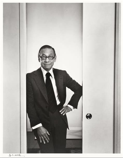 Photograph Of The Late Architect Im Pei By Yousuf Karsh On View At