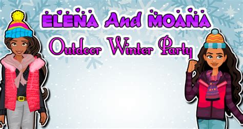 Elena and Moana Outdoor Winter Party - Play Online on Flash Museum 🕹️