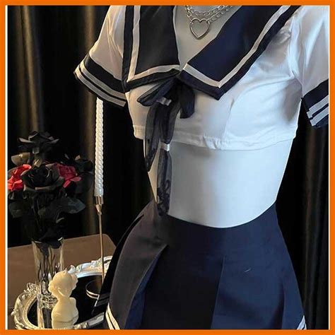 Japanese Girl Sailor Dress Sexy Lingerie Passionate Student Set JK Cosplay Uniform Maid Academ