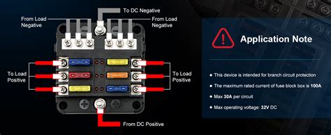 Amazon Kohree Way Boat Fuse Block V Volt Marine Fuse Block