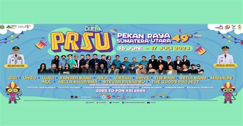 Daftar Line Up Pekan Raya Sumatera 2023 Dan Info Beli Tiket