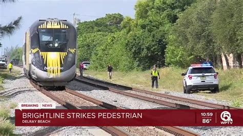 Brightline Train Hits Kills Man In Delray Beach