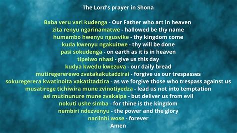 Prayers In Shona Language – CHURCHGISTS.COM