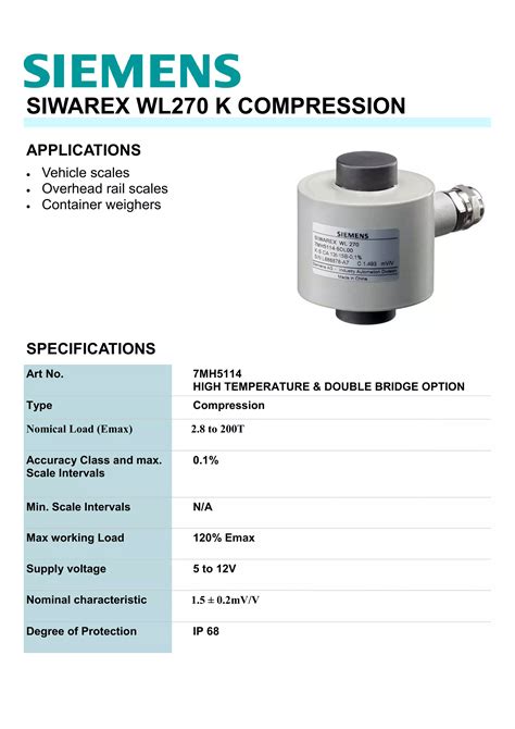 Mh Siwarex Wl K Compression Pdf