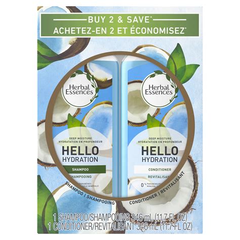 Herbal Essences Hello Hydration Shampoo And Conditioner Bundle Pack For All Hair Types 234 Fl