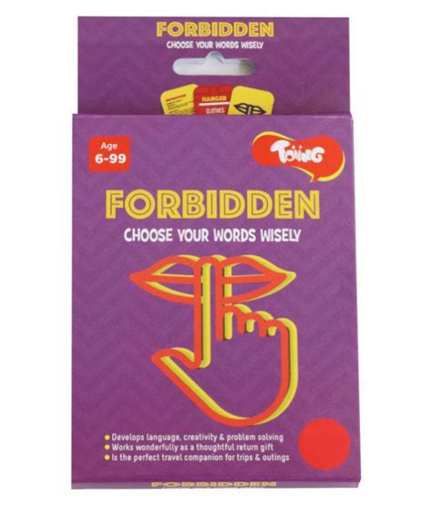 Toiing Forbidden Educational Card Games For Kids In Travel Friendly