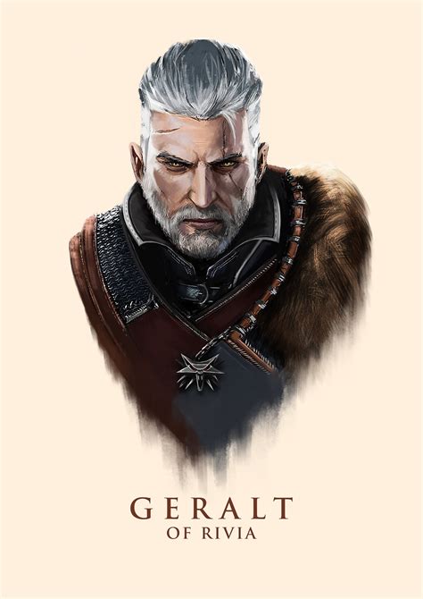 Geralt of Rivia Poster Illustration - Etsy