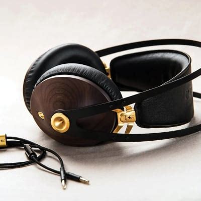 Meze 99 Classics Closed Over Ear Headphones Walnut Gold Reverb