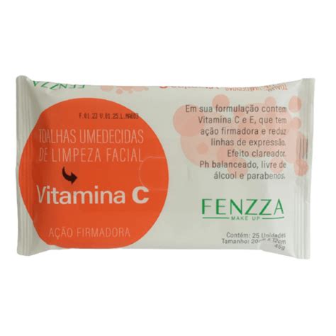 Toalhas Umedecidas Para Limpeza Facial Vitamina C Fenzza Sousavip