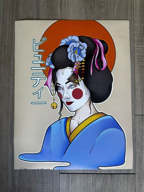 Geisha Poster Print - Etsy