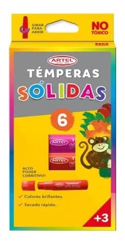 Témpera Sólida 6 Colores Artel Cuotas sin interés