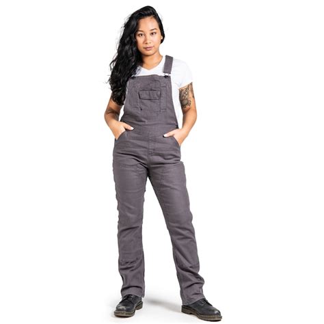 Dovetail Workwear Womens Dark Grey Canvas Overall In The Coveralls