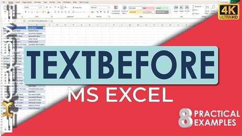 Master Excels Textbefore Function For Text Manipulation Excel For