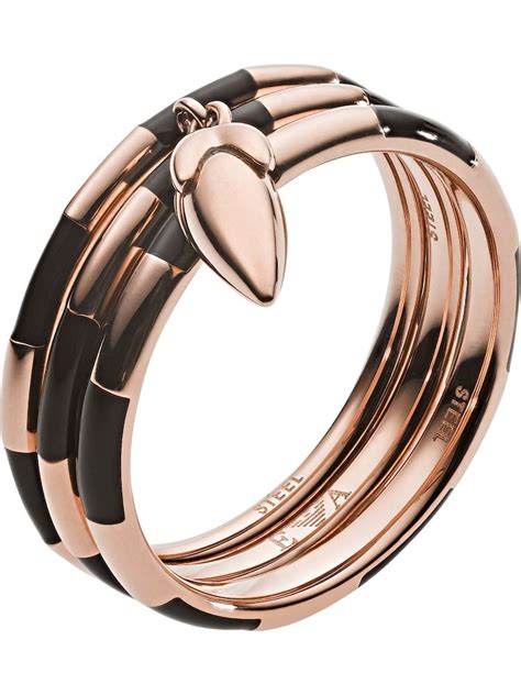 Emporio Armani Ring Damen Rosegold Gr E Armani Rings Emporio