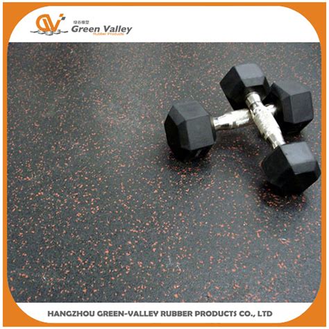 EPDM Flecks Rubber Floor Roll Mat Tile For Gym Equipment Noise