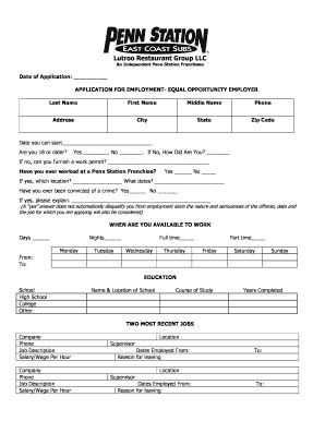 Fillable Online Utc Empl Oyee Application Sample Utc Fax Email Print