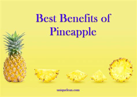 9 Best Healthy Benefits of Pineapple | uniquelean.com