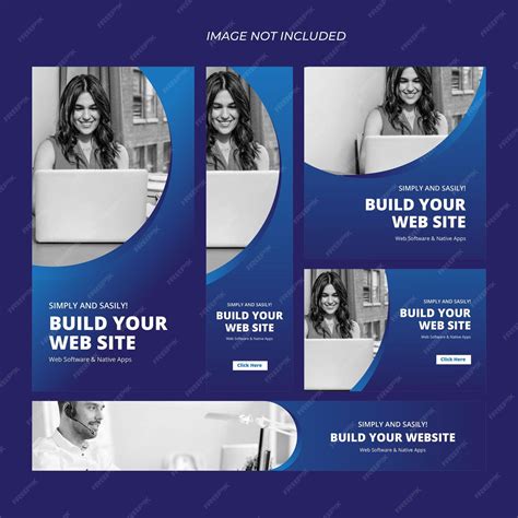 Premium Vector Vector Modern Web Banner Ad Set Template