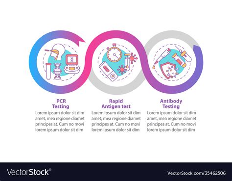 Covid19 Testing Infographic Template Royalty Free Vector