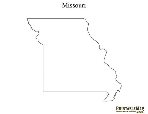 Printable Map Of Missouri - Middle East Map