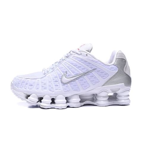 Baskets Shox Tl Homme Chaussures Entra Nement De Sport Blanc Blanc