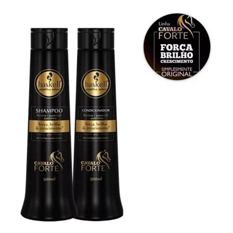 Kit Shampoo Condicionador Cavalo Forte 500ml Haskell Submarino