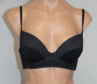 New Rachel Rachel Roy Swimsuit Bikini Top Sz S Laser Black Push Up Ebay