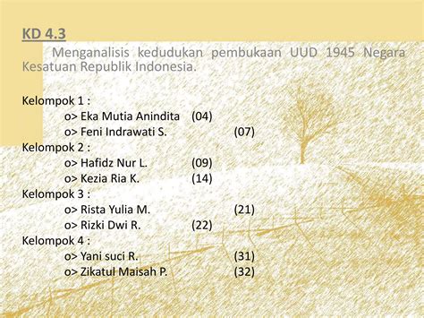 Menganalisis Kedudukan Pembukaan Uud Negara Kesatuan Republik