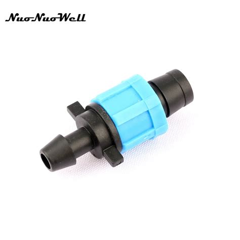 6pcs Nuonuowell 16mm Thread Lock Drip Tape By Pass Connector For Garden