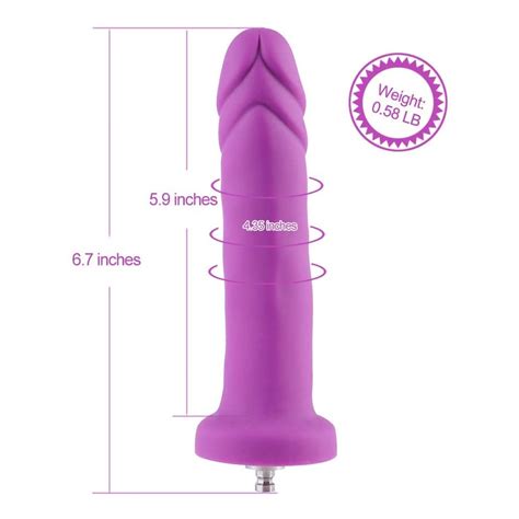 6 7 Smooth Silicone Anal Dildo For Hismith Sex Machine With KlicLok System