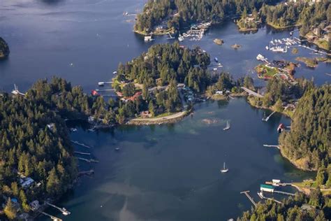 Beaver Island In Sunshine Coast British Columbia Canada During A