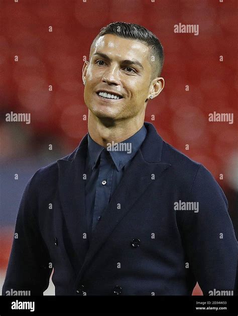 Juventus' Cristiano Ronaldo during the walkaround at Old Trafford, Manchester Stock Photo - Alamy