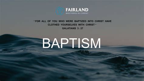 Baptism slide | Fairland Brethren In Christ