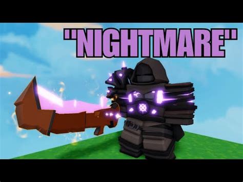 Using The NIGHTMARE BARBARIAN To Destroy TOXIC NOOB Roblox Bedwars