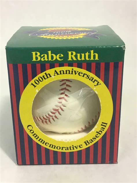 Th Anniversary Babe Ruth Commemorative Baseball Sealed In Box