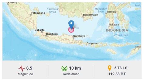 Update Gempa Tuban Jatim Kembali Guncang Di Jumat 22 Maret 2024 Malam