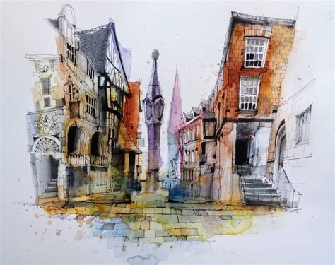 Ian Fennelly On Instagram The Cross Chester Urbansketch Usk