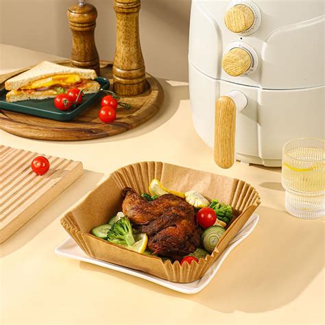 Air Fryer Disposable Paper Liners Square Non Stick Parchment Paper Air