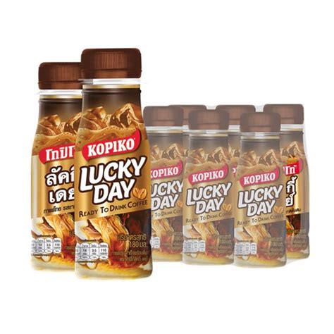 Kopiko Lucky Day Ready To Drink Iced Coffee 180ml 24 GLB